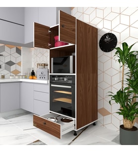 Kenzlife fırın dolabı kamile cvz 162*60*56 mutfak çekmeceli ayaklı banyo kiler ofis