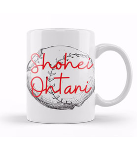 Shohei Ohtani Art Kupa Bardak Porselen