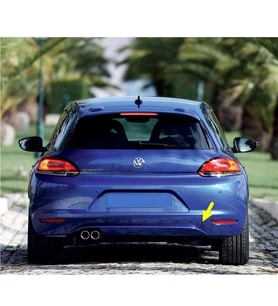 VW Scirocco 2009-2014 Arka Tampon Çeki Çekme Demiri Kapağı 1K8807441B