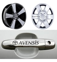 Avensis Kapı Kolu Jant Sticker (10 Adet) Etiket Yapıştırma Z19