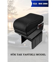 kia rio 2006 kol dayama Lüks geniş model Yastıklı Siyah Deri