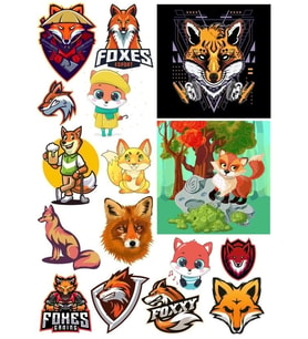 Tilki Sticker Set 5 15 Parça Telefon, Tablet, Defter, Laptop Sticker