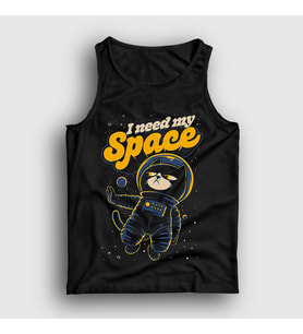 Presmono Unisex Siyah I Need My Space Cat Uzay Kedili Atlet 538487tt