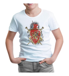 Dragon Shield Beyaz Çocuk Tshirt