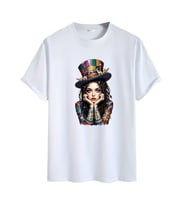 Animasyon Görselli  Unisex (Tshirt) Tişört (Beyaz)