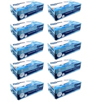Dolphin Tek Kullanımlık Lateks Mavi Pudrasız Nitril Muayne Eldiveni Small Küçük Boy -100'lü 10 Paket