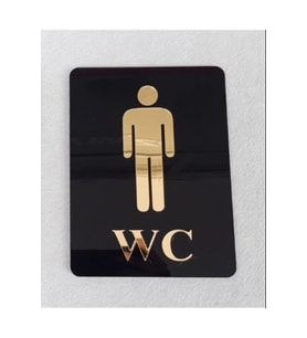 Wc Yönlendirme Tabelası - Erkek