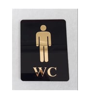 Wc Yönlendirme Tabelası - Erkek