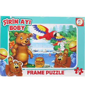 Laço Puzzle 24 Parça Şirin Ayı Taşlama LCFRM005