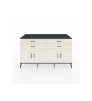 Kronos Konsol 2 Raflı 4 Çekmeceli 8 Kapaklı 176x59x99 Antrasit-Aytaşı