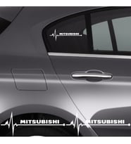 Mitsubishi L200 İçin Uyumlu Aksesuar Oto Ritim Sticker 2 Adet 20*9 Cm