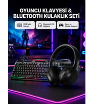 HN01 Kulaklık + PG-8018 Oyuncu Klavyesi Set
