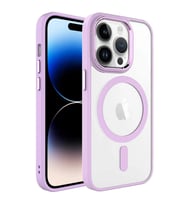 Apple iPhone 14 Pro Max Kılıf Wireless Şarj Özellikli Zore Krom M-safe Silikon Kapak