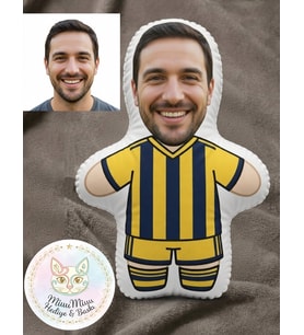 Kişiye Özel Fenerbahçe Taraftar Şekilli Maskot Yastık