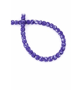 Hematit Doğal Taş Mat Benekli Koyu Mavi Kare Kesim 6x6mm Dizi [AA]