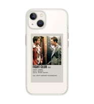 Iphone 14 Uyumlu Fight Club Minimalist Poster Desenli Şeffaf Telefon Kılıfı