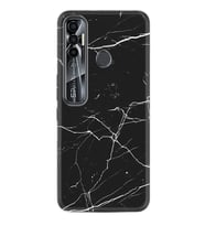 Tecno Spark 6 6 Go 8C 8 Pro 7 7 Spark 9 Pro Kılıf Desemli Silikon Siyah Mermer 1299
