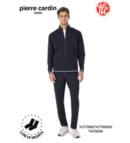Pierre Cardin Erkek Regular Fit Pamuklu Fermuarlı Çizgi Detay Likralı Eşofman Takımı