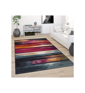 Rovigo Home Dijital Baskı Yıkanabilir Kaymaz Taban Salon Halısı RVG0413 (Pembe)