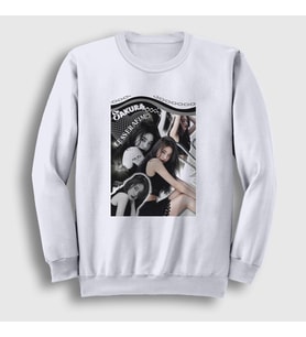 Presmono Unisex Beyaz Sakura K Pop Le Sserafim Sweatshirt 482201tt