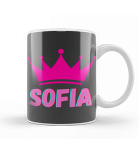 Sofia Name Personalized Custom   Vintage Retro Rainbow Style Design Gift Baby Gift For Her Kupa Bardak Porselen