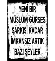 Yazılı Retro Ahşap Poster