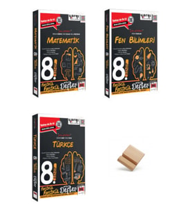 Yargı LGS 2027 8. Sınıf Matematik Fen Bilimleri ve Türkçe Fasikül Defter 3lü Set + Telefon Standı