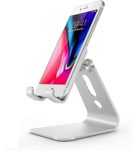 HT-50 Alüminyum Telefon Standı Tutucu Aşağı Yukarı Hareketli iPhone ile Uyumlu Galaxy Huawei Xiaomi