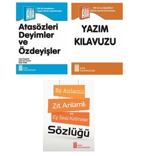 Atasözleri,Deyimler ve Özdeyişler-Yazım Klavuzu-Eş Anlamlı,Zıt Anlamlı ve Eş Sesli Kelimeler Sözlüğü (Karışık)