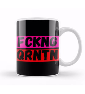 Fckng Qrntn Mask FCKNG QRNTN Kupa Bardak Porselen