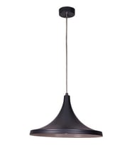 Mylights Siyah İçi Beyaz Metal Sarkıt Avize 36 Cm