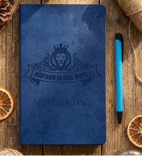 Kişiye Özel Canım Dayım Defter Doğum Günü Hediyesi (Mavi)