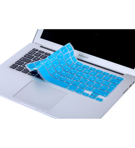 Laptop MacBook Air Pro Klavye Koruyucu 13-15-17inc Arabic UK Baskı A1466 Arapça (Açık Mavi)