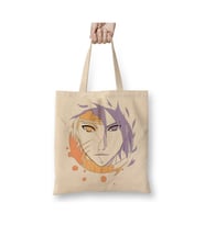 Naruto Sasuke Beyaz Bez Çanta Uzun Saplı Alışveriş Çantası Plaj Çantası
