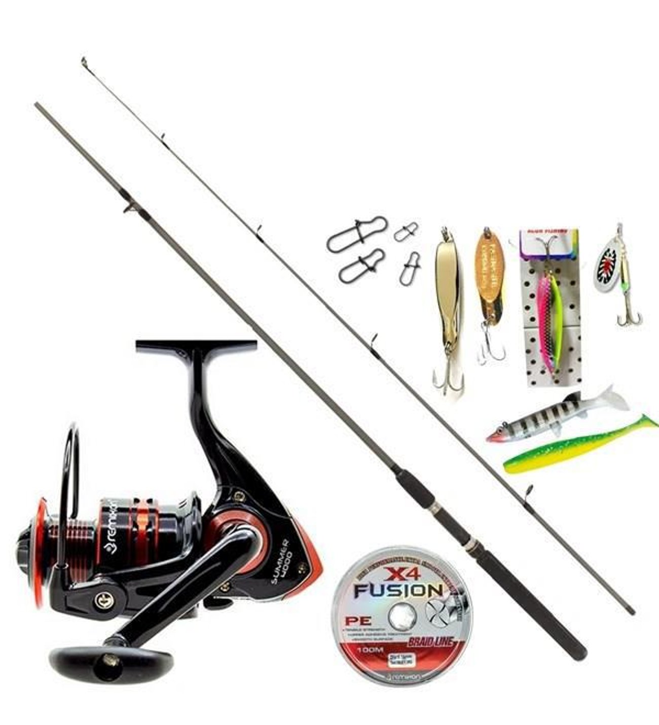 Remixon Flex 2.10 mt New Summer Spin Olta Takımı 30 Lu Set Kırmızı