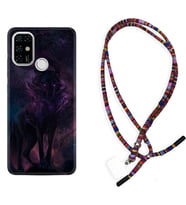 Casper E30 F20 X20 Kılıf Boyun Asklı Rasta Silikon Black Purple Wolf 1791