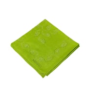 Mısırlı Eşarpları Taşlı Pamuklu Yazma Eşarp - 100x100 cm (Fıstık Yeşili)