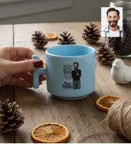 Kişiye Özel Karikatürlü Best Dad Ever Babaya Hediye T Pastel Kupa Babalar Günü Hediyesi