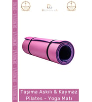 #YogaMatı Taşıma Askılı Dayanıklı Konfor Kamp Pilates Yoga Fitness Meditasyon Minderi 16mm Mat