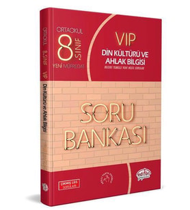 8.SINIF VİP DİN KÜLTÜRÜ SORU BANKASI LGS - EDİTÖR YAYINEVİ