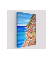 İtalya La Bella Positano Amalfi Sahili Duvar Tablosu-6237