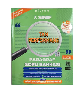 BİLFEN YAYINCILIK 7.SINIF TAM PERFORMANS PARAGRAF SORU BANKASI