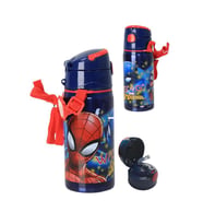 Erkek Çocuk Örümcek Adam Çelik Matara 500ml 1 Adet Spiderman Çelik Suluk 1 Adet Lisanslı Okul Matarası