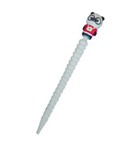 Panda Versatil Kalem 0.7mm Uçlu Kalem 1 Adet Sevimli Gözlüklü Sevimli Panda Mekanik Uçlu Kurşun Kalem (Beyaz)