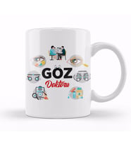 Göz Doktoru Kupa Bardak Porselen