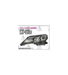 Esse Otomotiv Rav-4 12-15 Xenon Tip Sağ Far - DPO-212-11W1R-LEHM2 - 81145-42570
