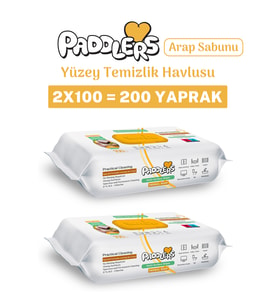 Paddlers Easy Clean Arap Sabun Katkılı Yüzey Temizlik Havlusu 2x100 (200 Yaprak)