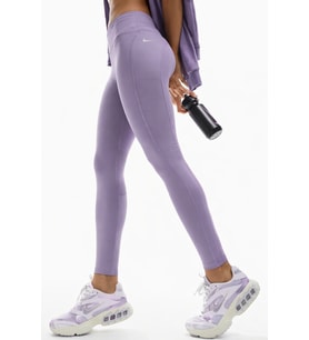 Nike Fast Running Leggings Full Length Leggings 3 Cepli Toparlayıcı Tam Boy Mor Tayt