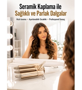 Bukle Saç Maşası – Kolay Kullanım, Sağlıklı Bukleler yüksek ısılı