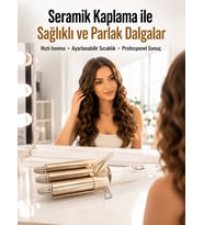 Bukle Saç Maşası – Kolay Kullanım, Sağlıklı Bukleler yüksek ısılı